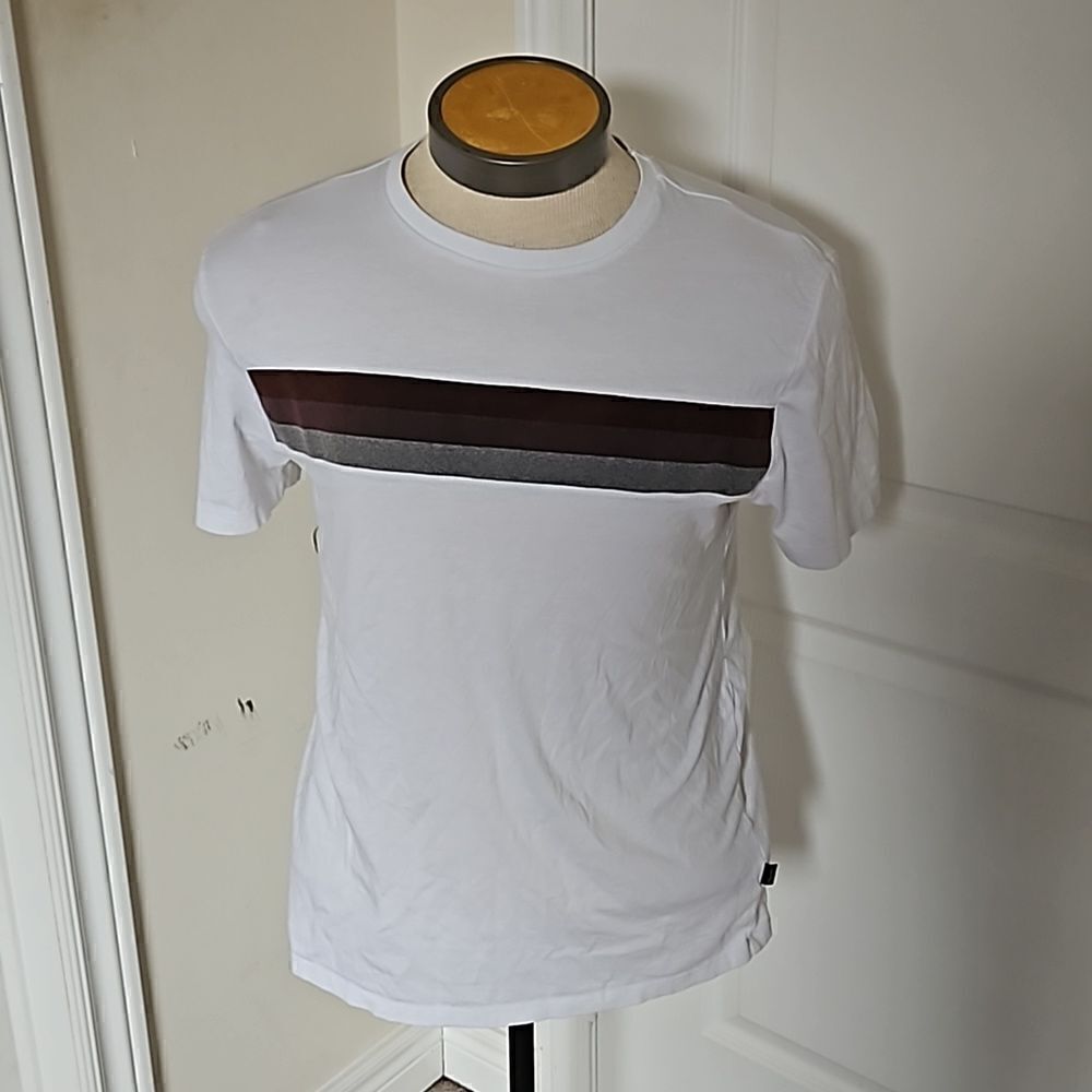 Calvin Klein Men's Cotton Crew Neck Short Sleeves T-Shirt Small White
